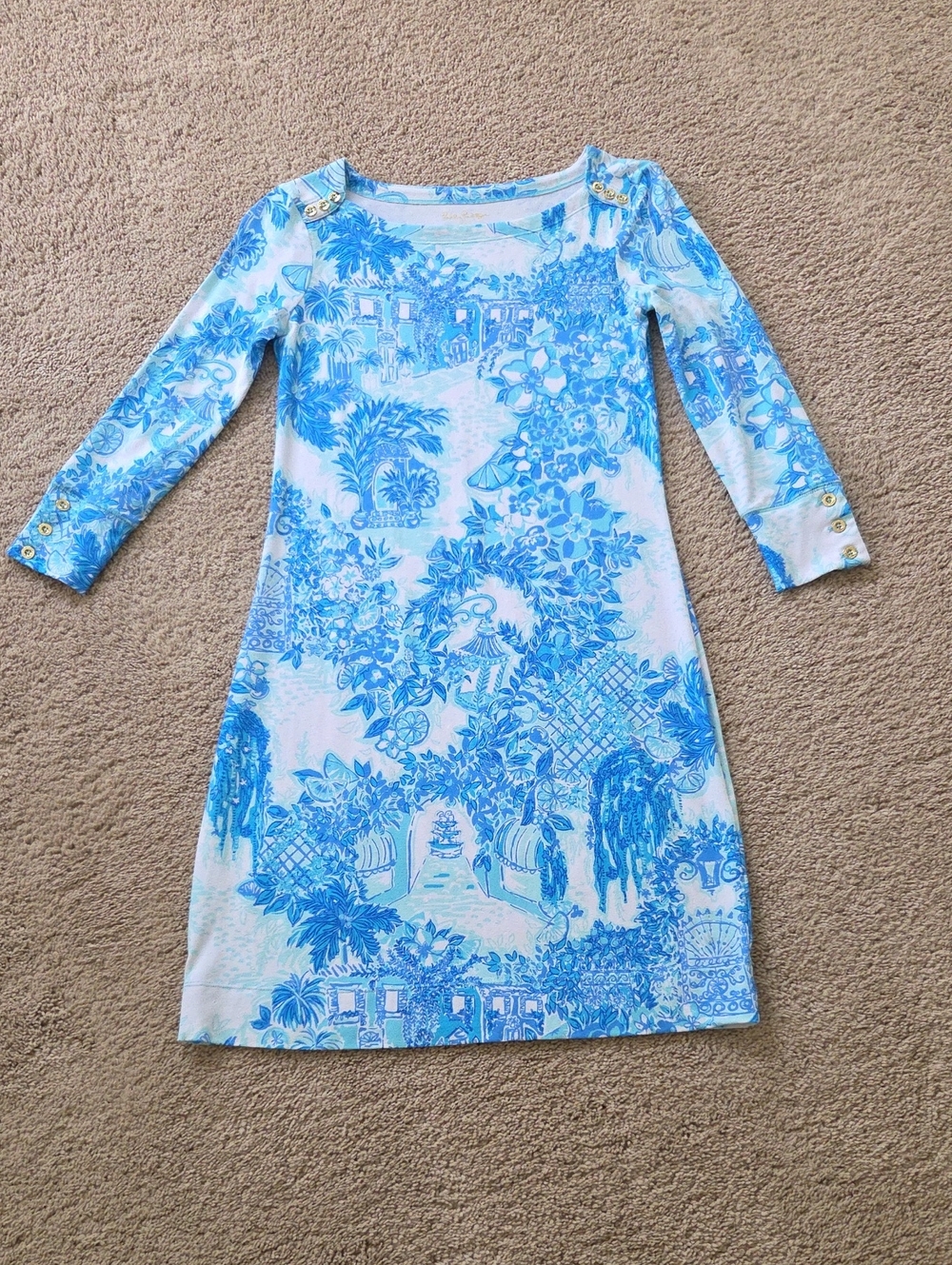 Lilly Pulitzer UPF 50 Sophie Shift Dress Toile Me About It